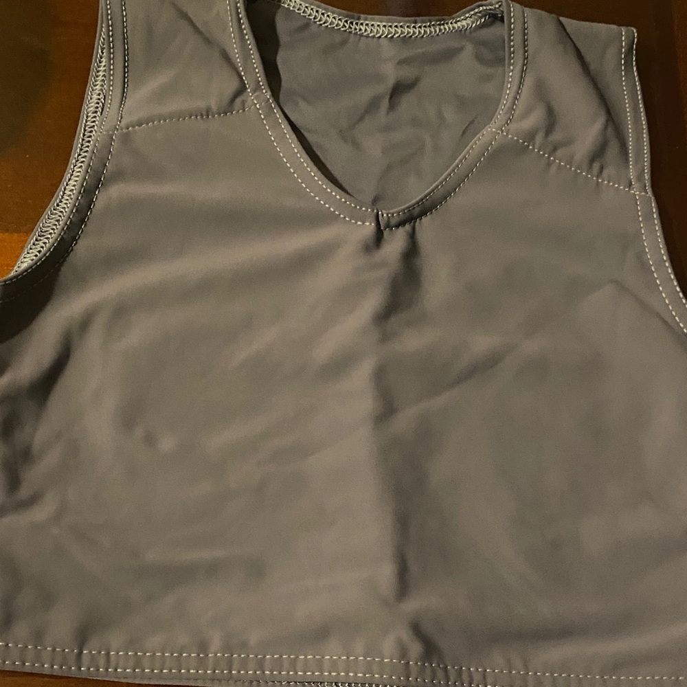 Gray Sleeveless Chest Binder